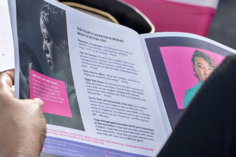 She got game printed materials